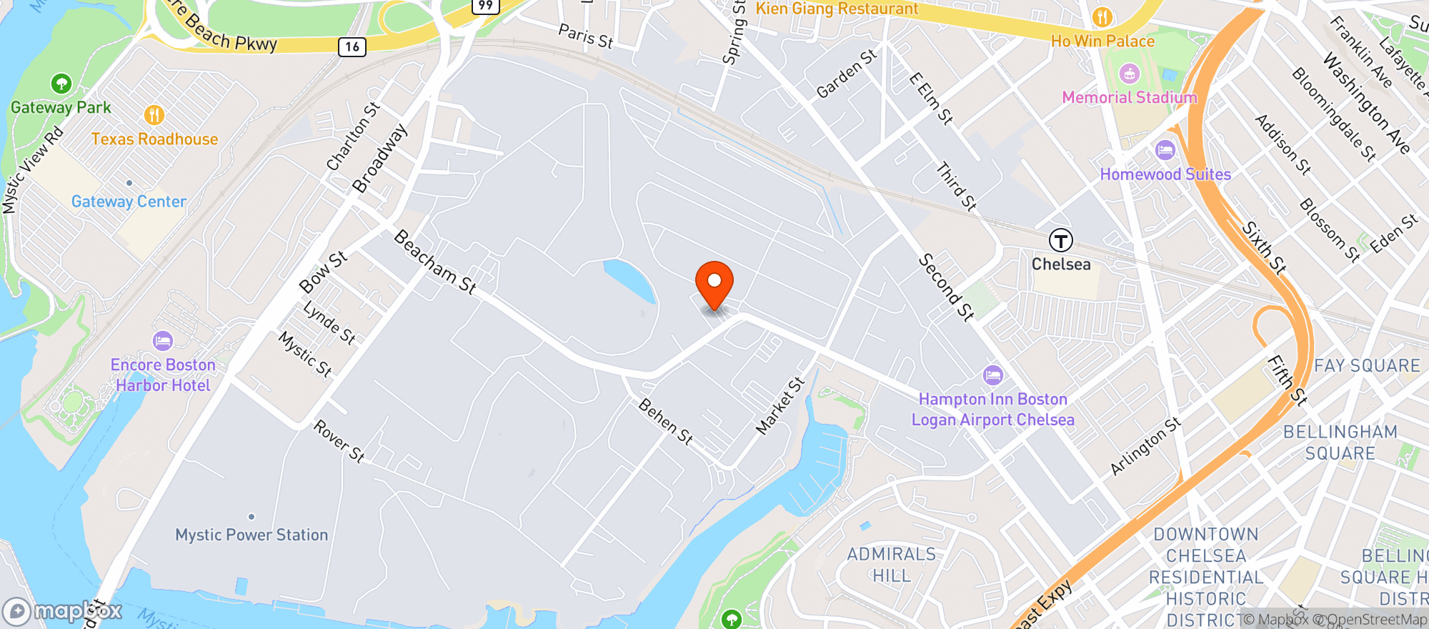 Map showing Rise - Chelsea