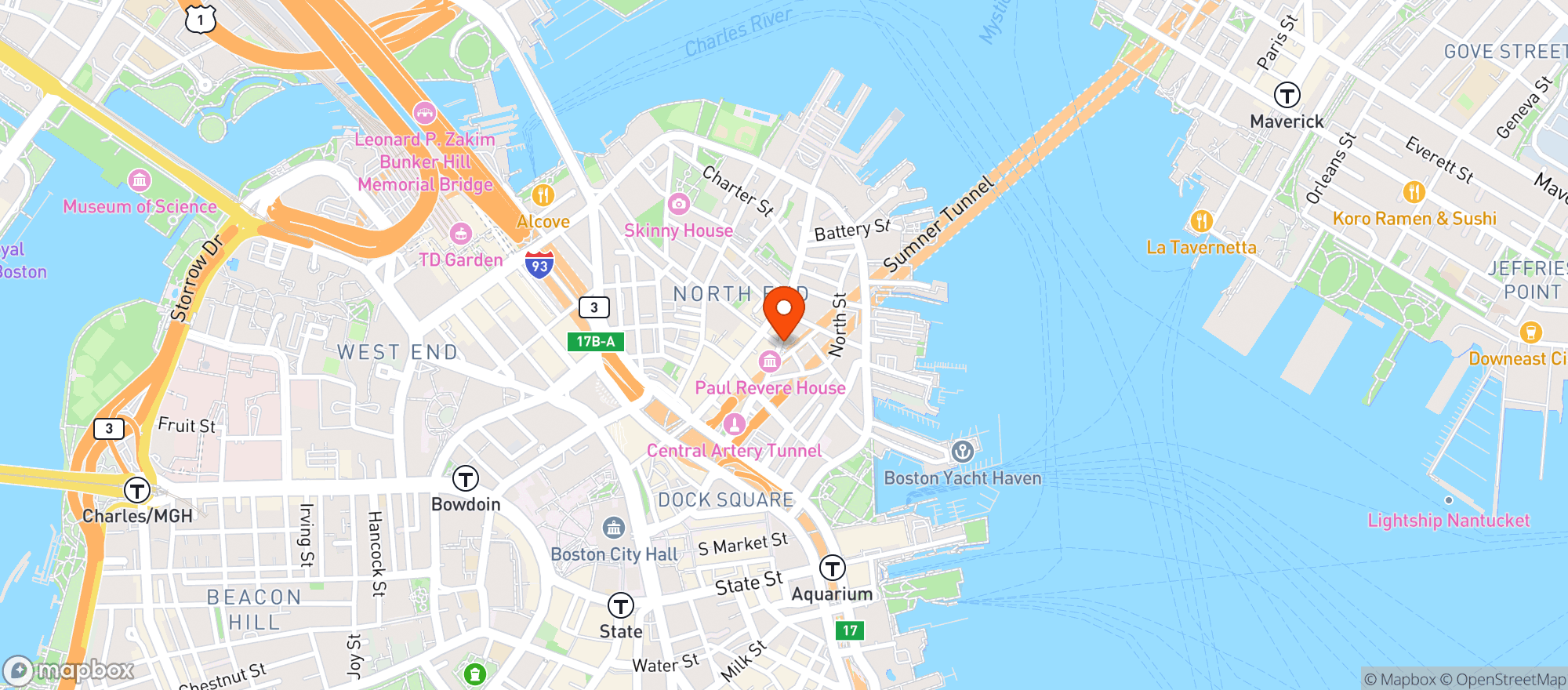 Map showing Mamma Maria