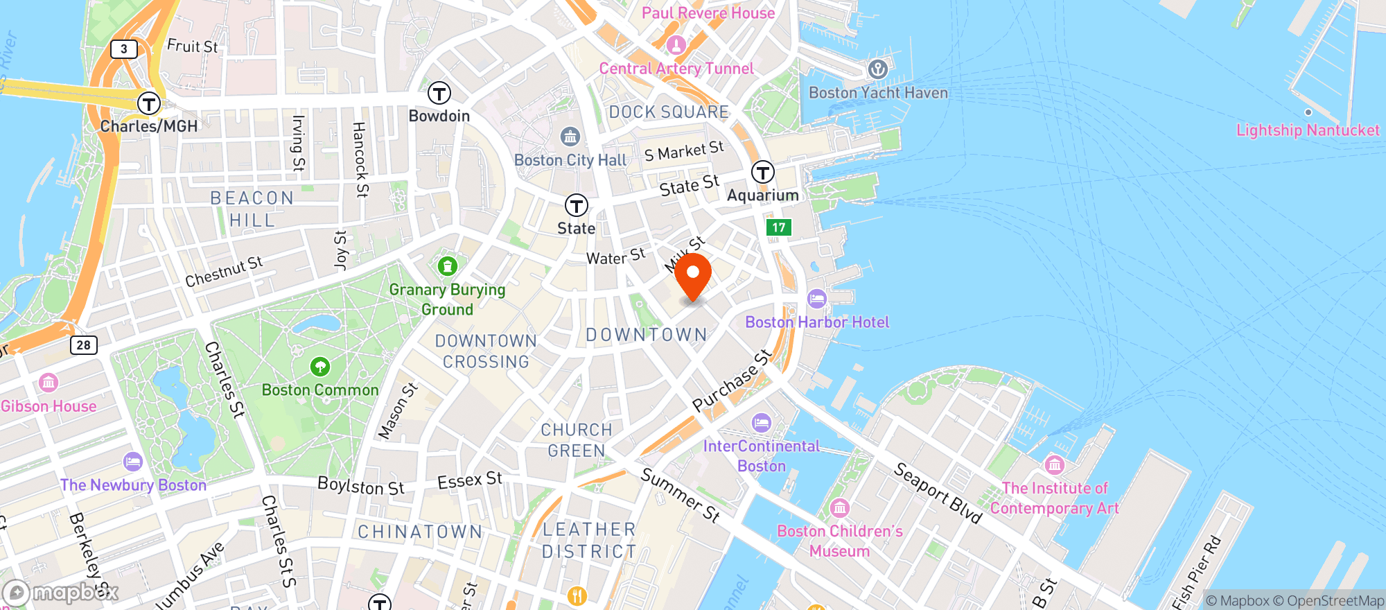 Map showing Langham Hotel