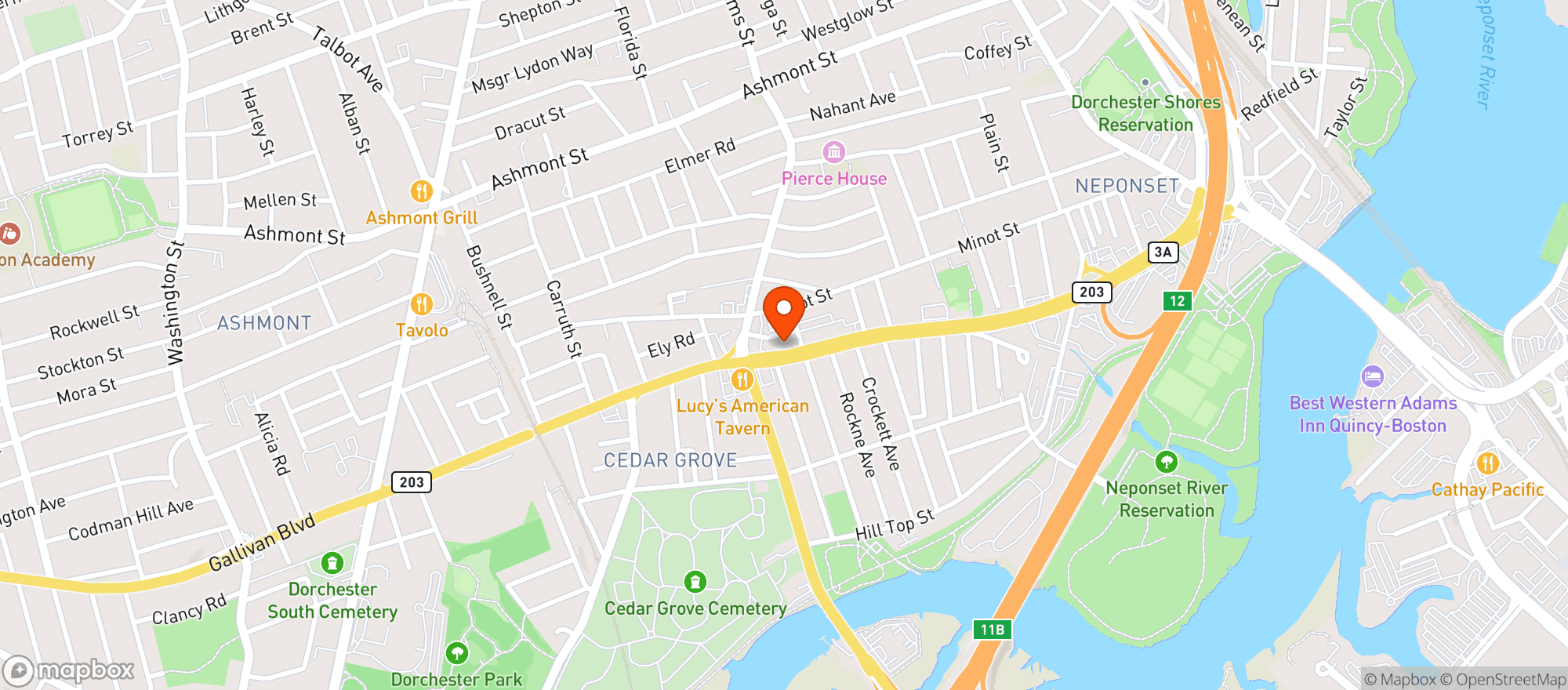 Map showing Supreme Liquor Store