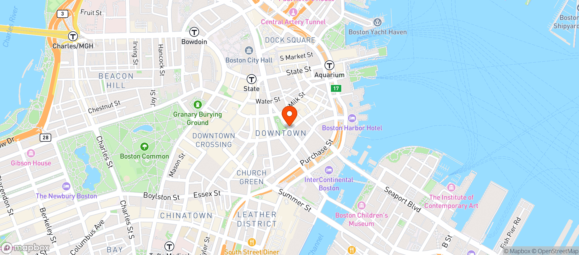 Map showing Sip Cafe