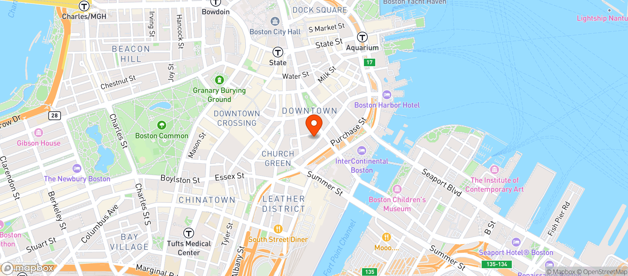 Map showing High Street Place Food Hall