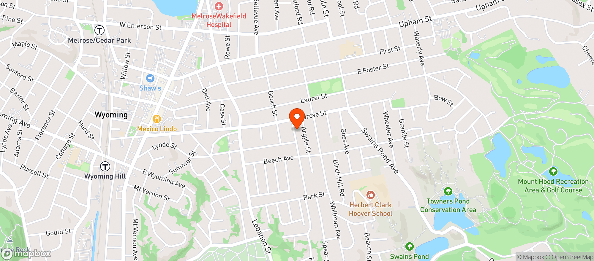 Map showing Raising the Bar