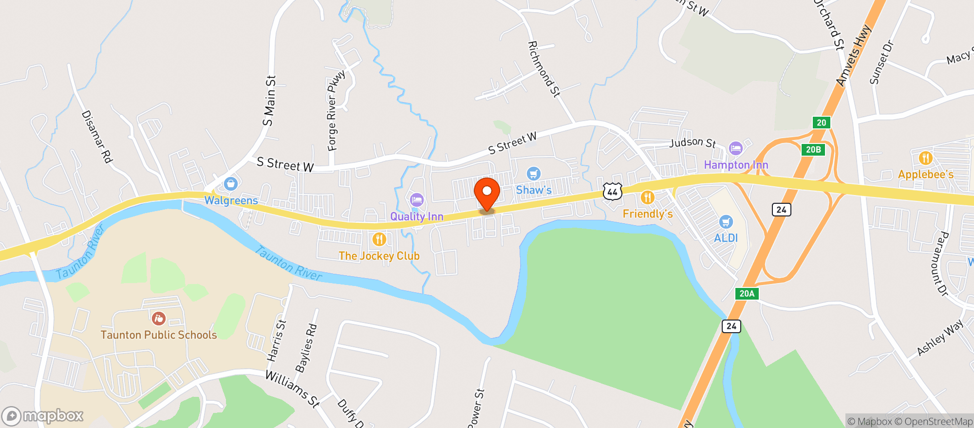 Map showing Sakana Hibachi