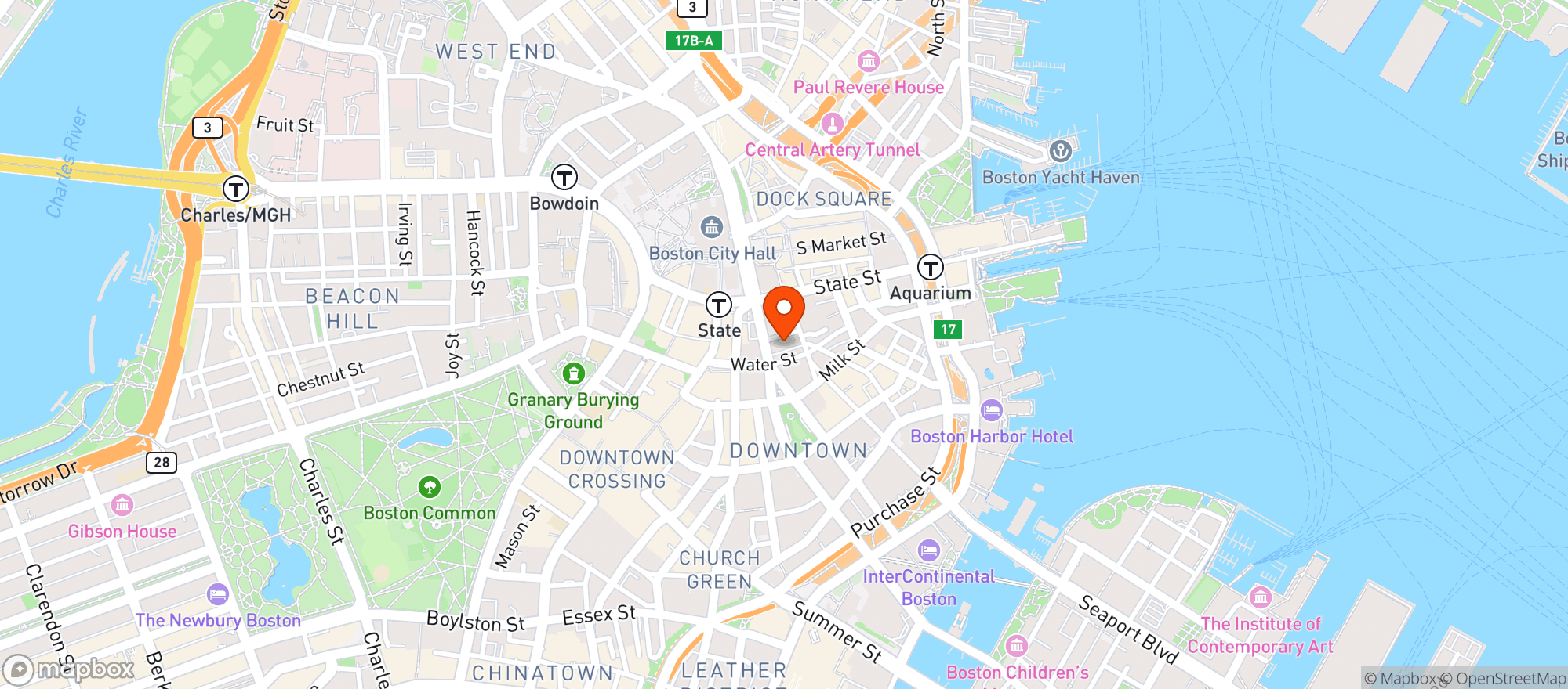 Map showing Boloco - Congress St
