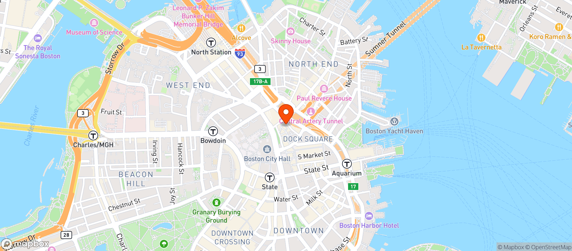 Map showing Durty Nellys