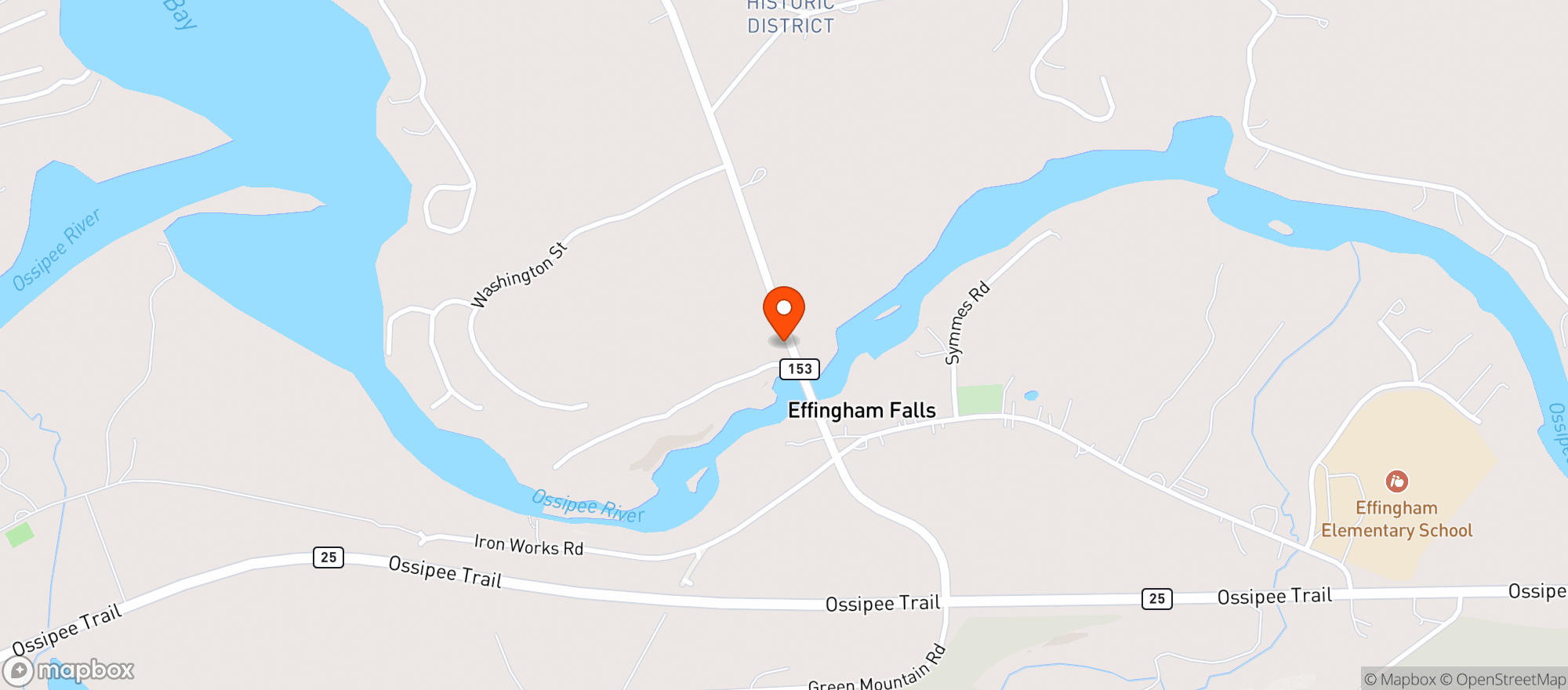 Map showing The Freedom Village Store