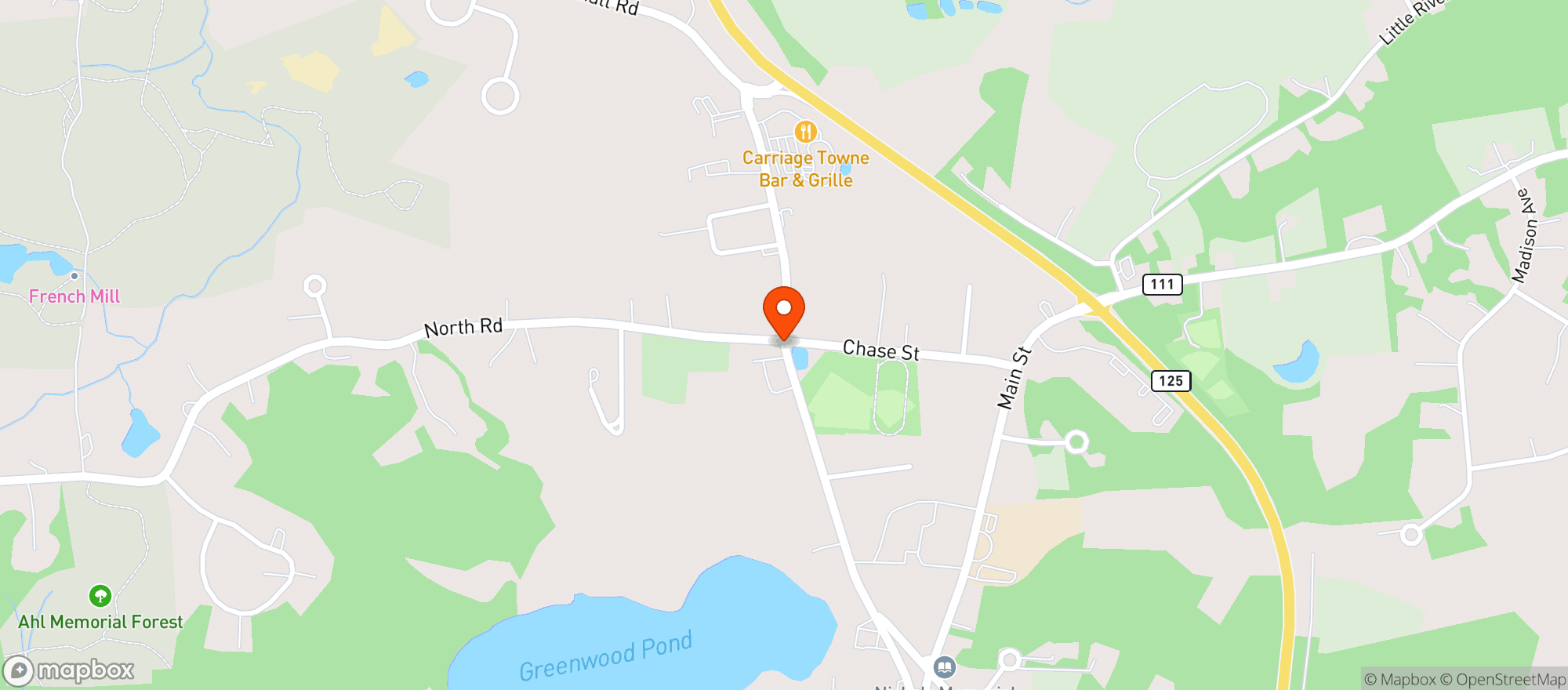 Map showing Kingston Veterans Club