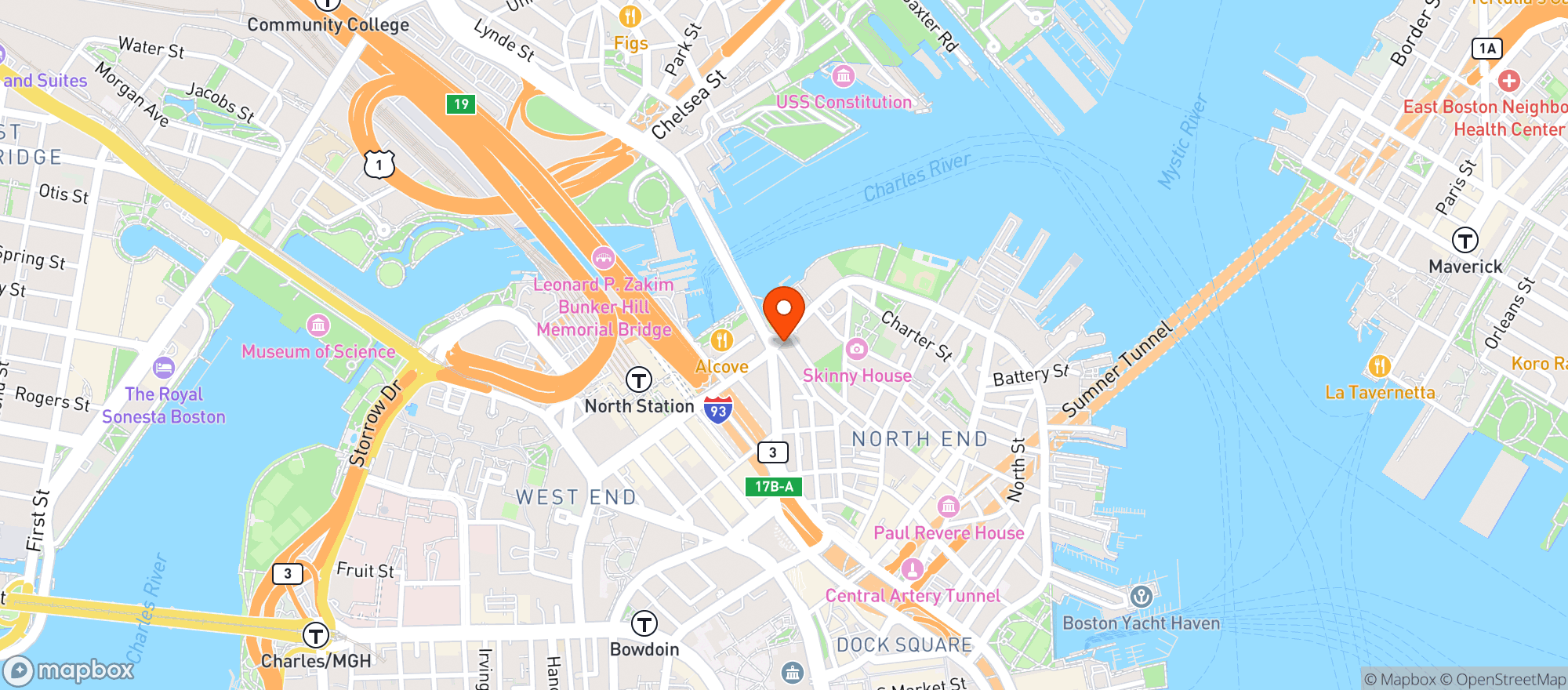 Map showing Filippo Ristorante