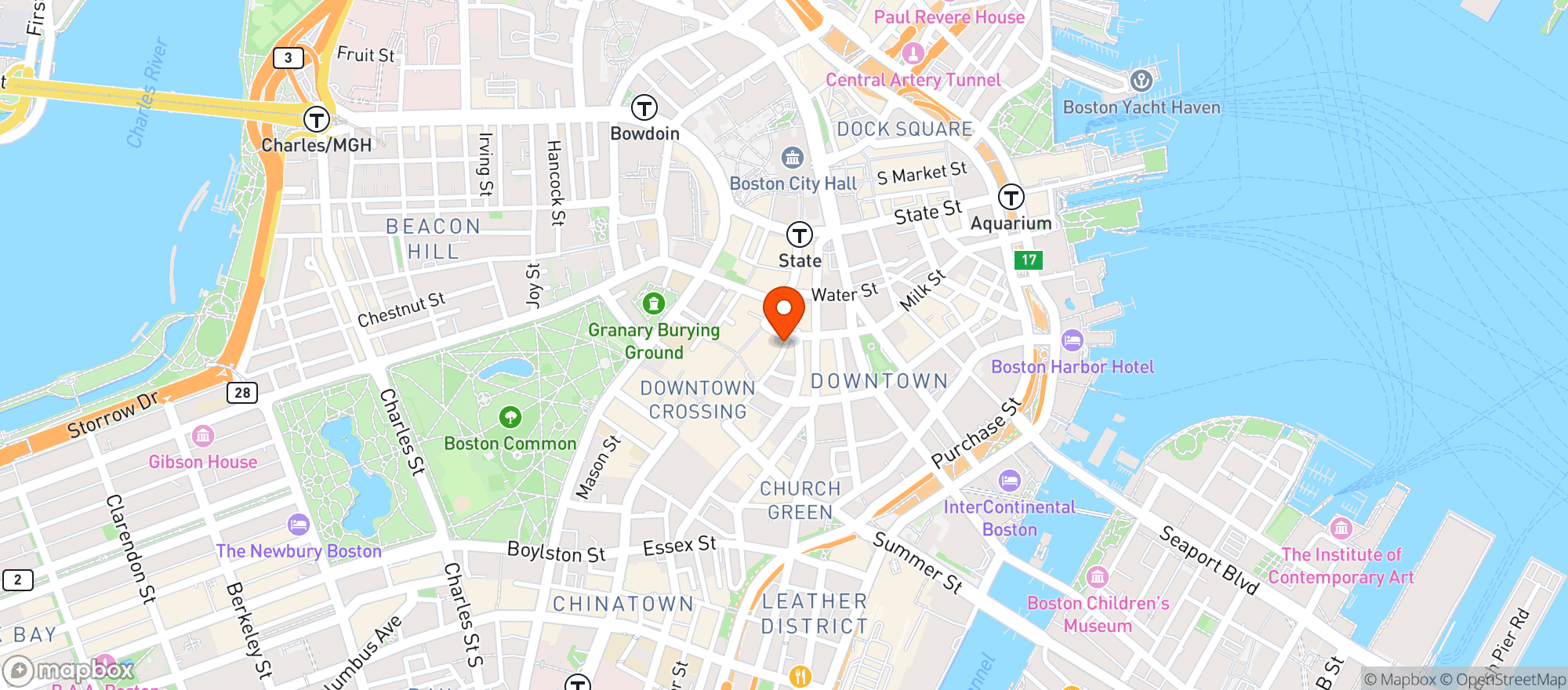 Map showing Cannabist - Boston