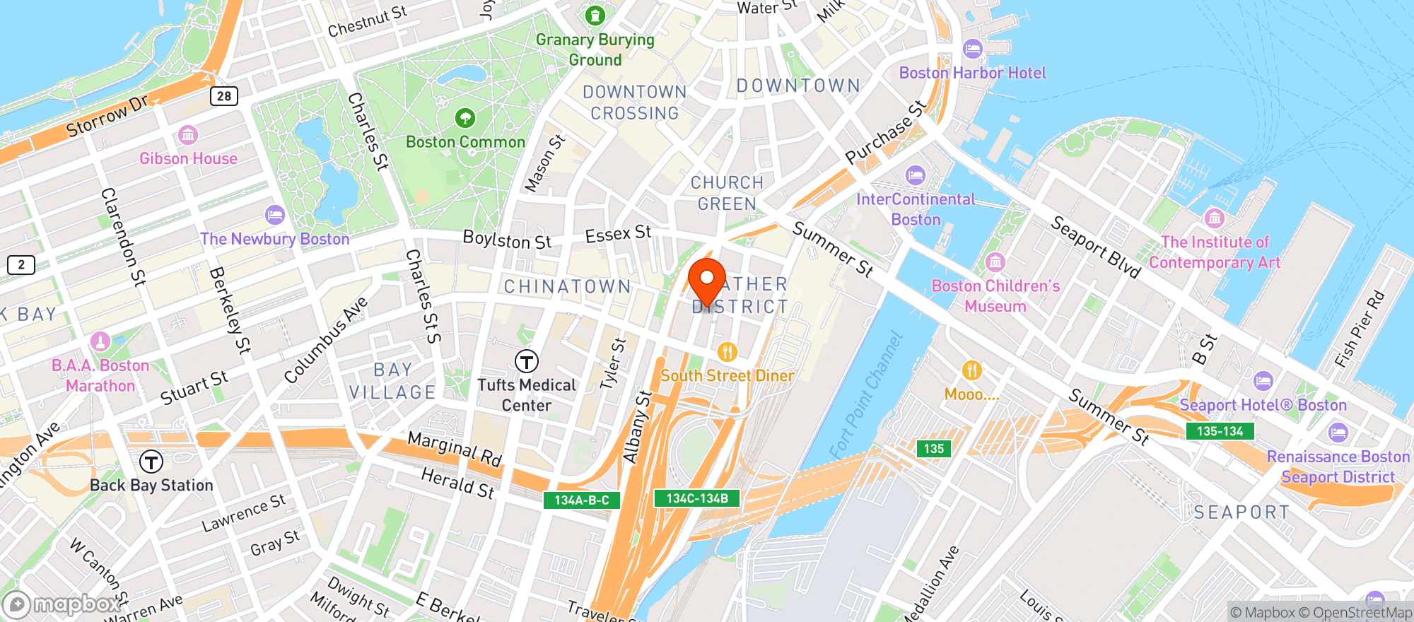Map showing Corner Pub Of Chinatown