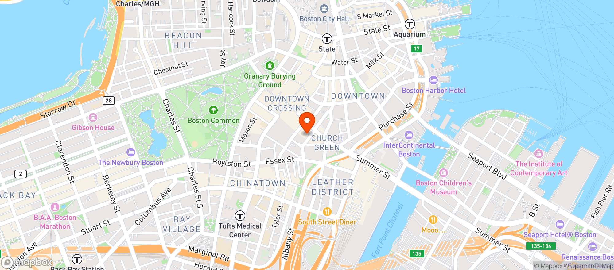 Map showing Jj Foleys Bar & Grille