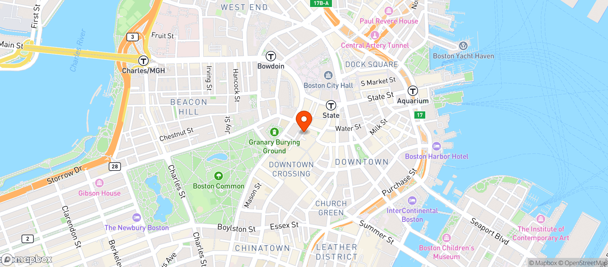 Map showing The Hub Pub