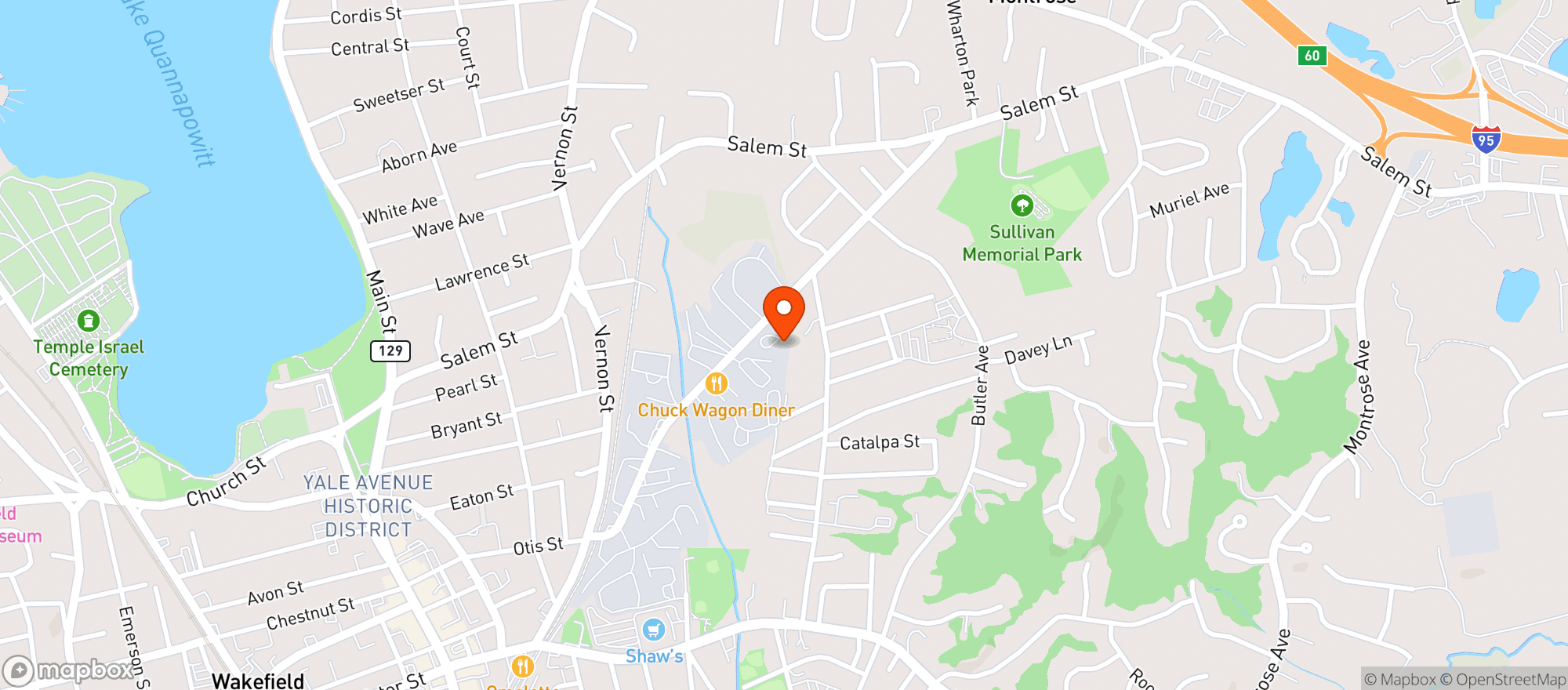 Map showing Lauries 909 Catering