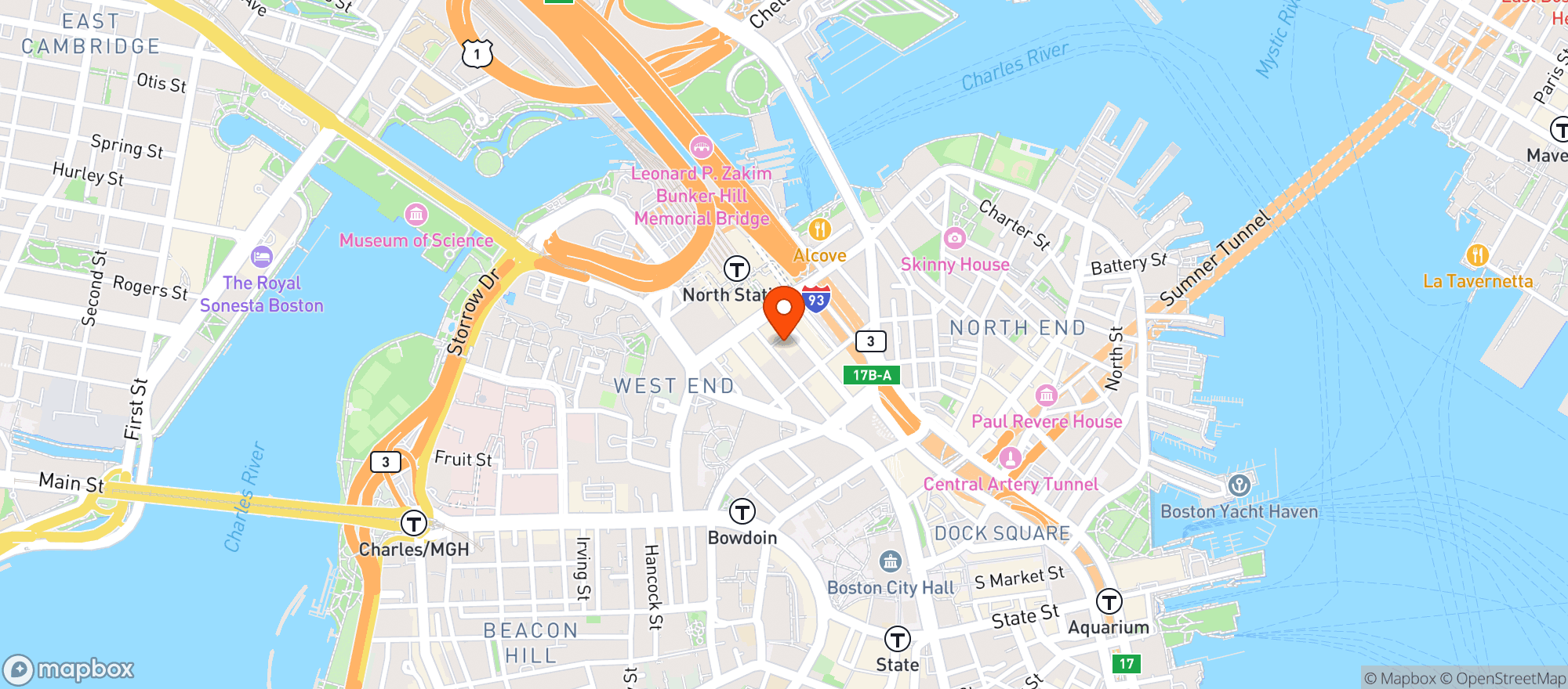 Map showing Hurricanes At The Garden