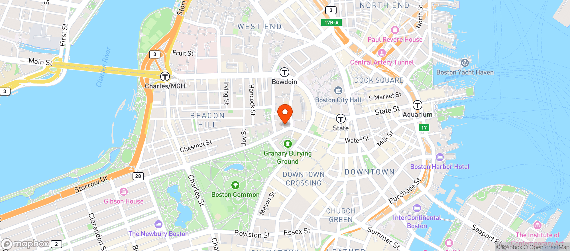 Map showing Xv Beacon Hotel