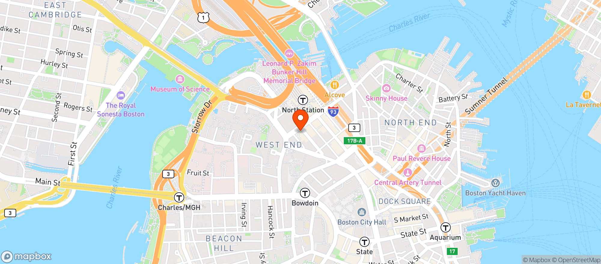 Map showing The Harp