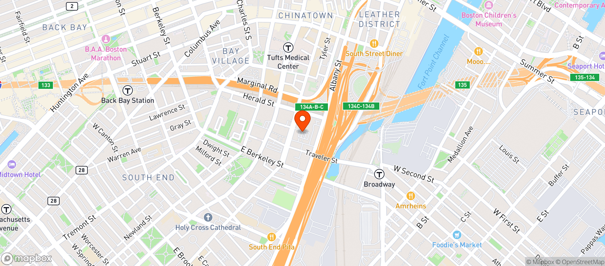 Map showing Whole Foods Market