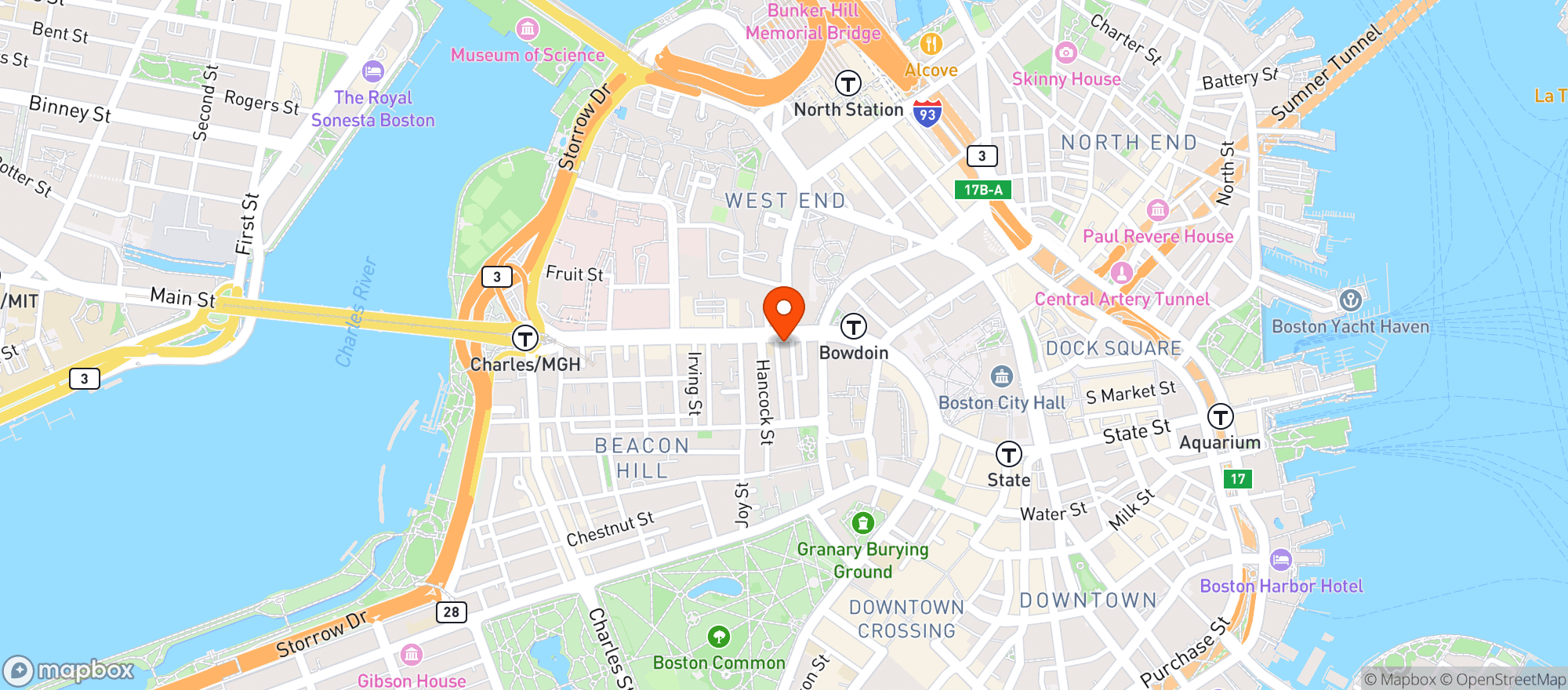 Map showing Tip Tap Room