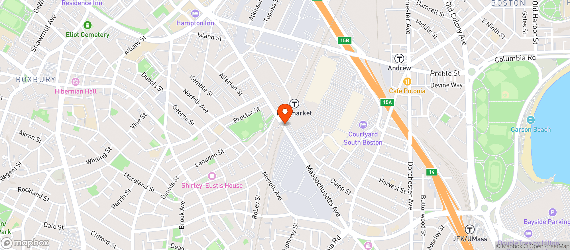 Map showing Stop & Shop (1100 Massachusetts Avenue)