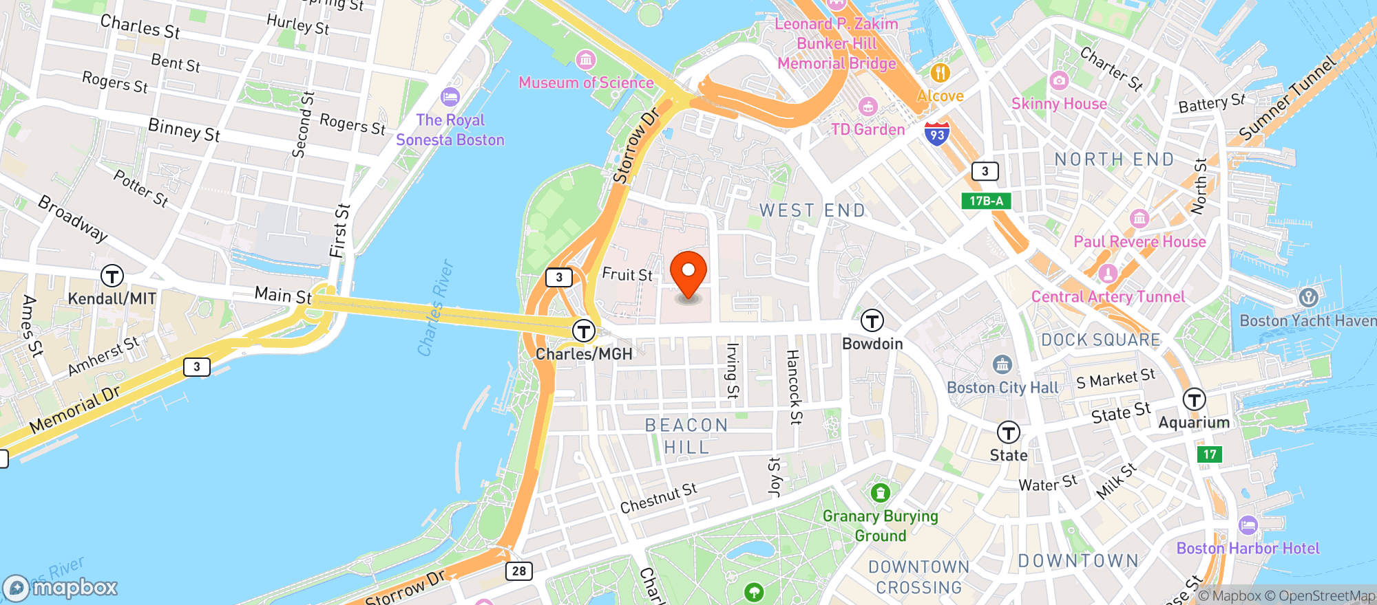 Map showing Beacon Hill Market