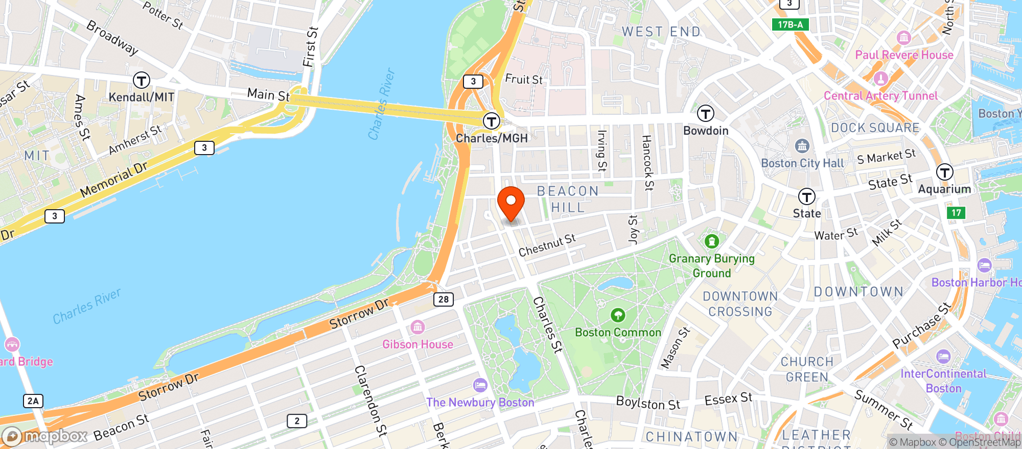 Map showing Beacon Hill Wine & Spirits