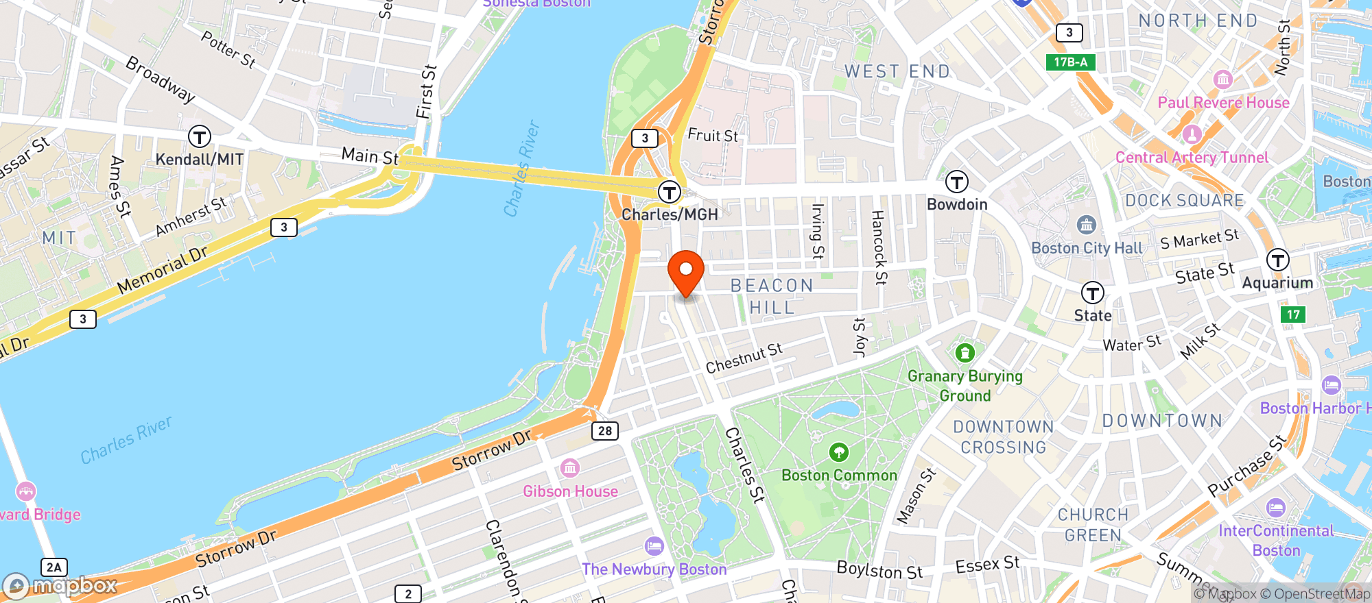 Map showing 89 Charles