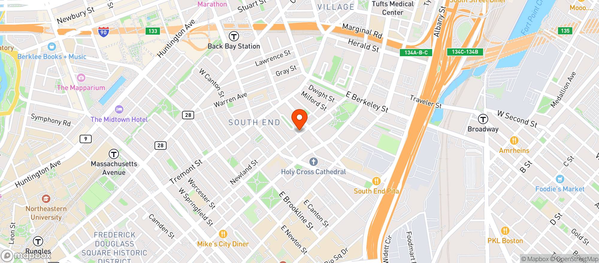 Map showing Kava Neo Taverna