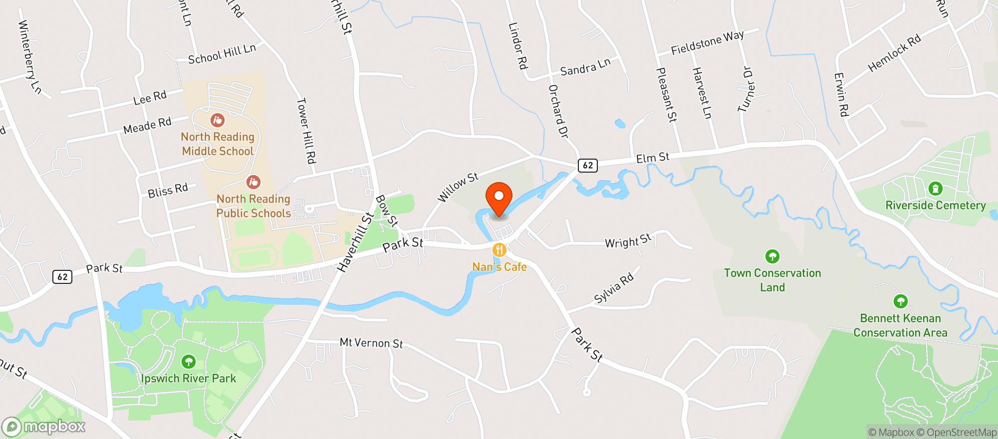 Map showing Christophers Market