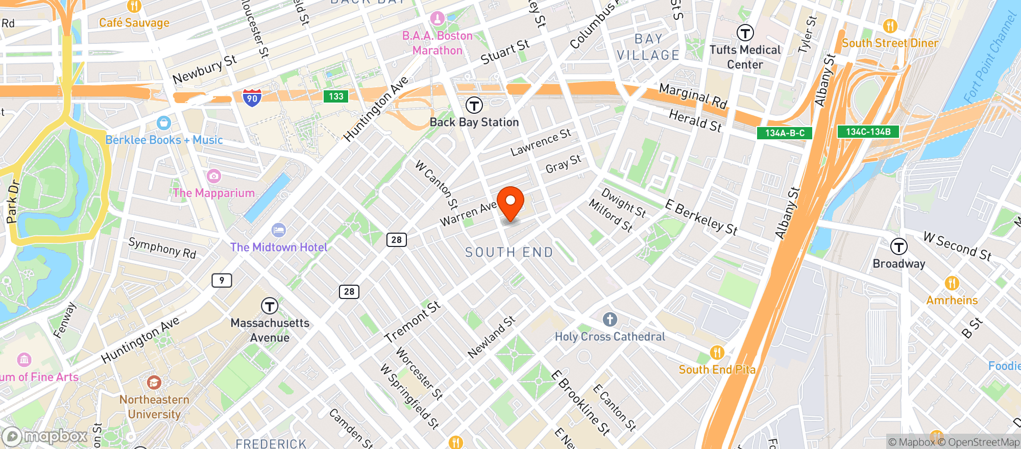 Map showing The Wine Emporium