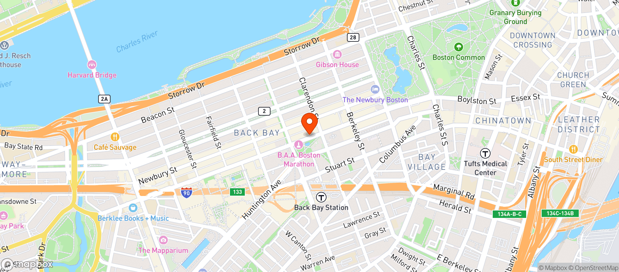 Map showing Gnc