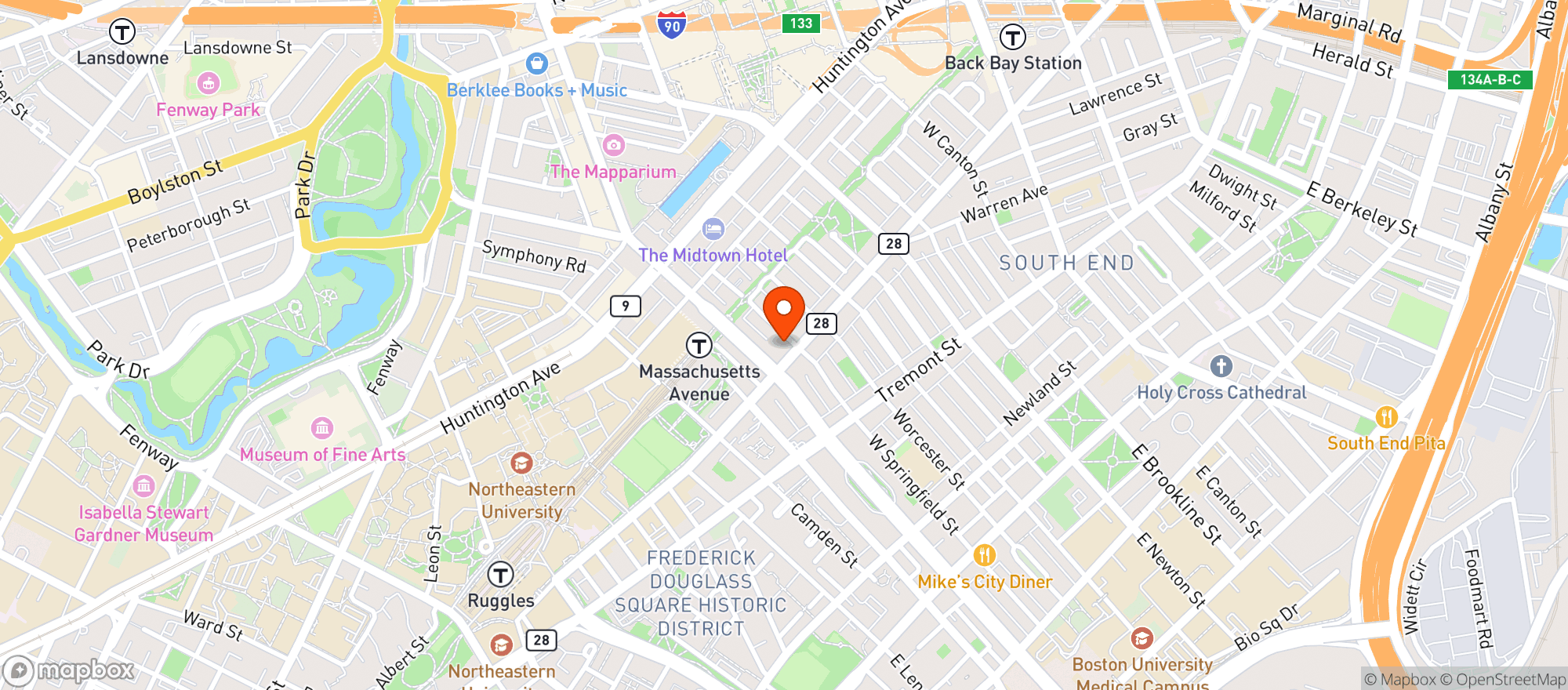 Map showing Get-N-Go