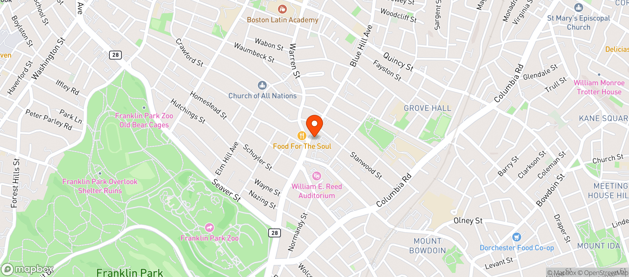 Map showing Pure Oasis - Blue Hill