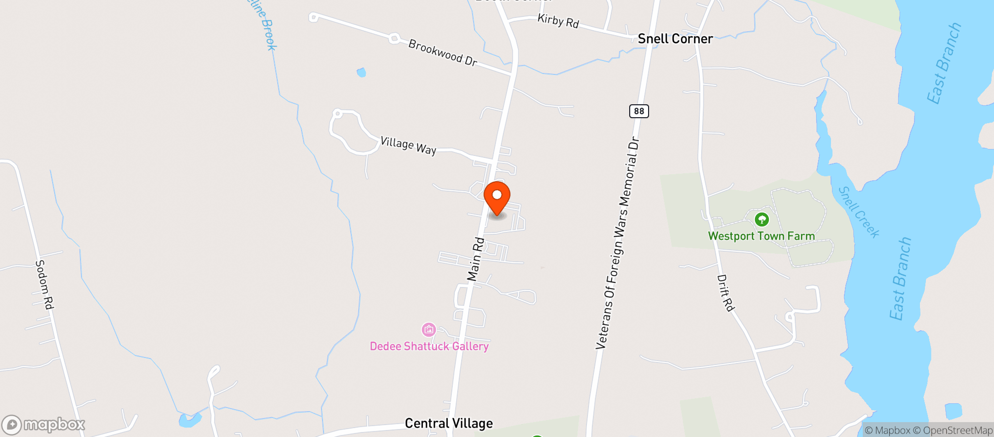 Map showing Lee's Supermarket
