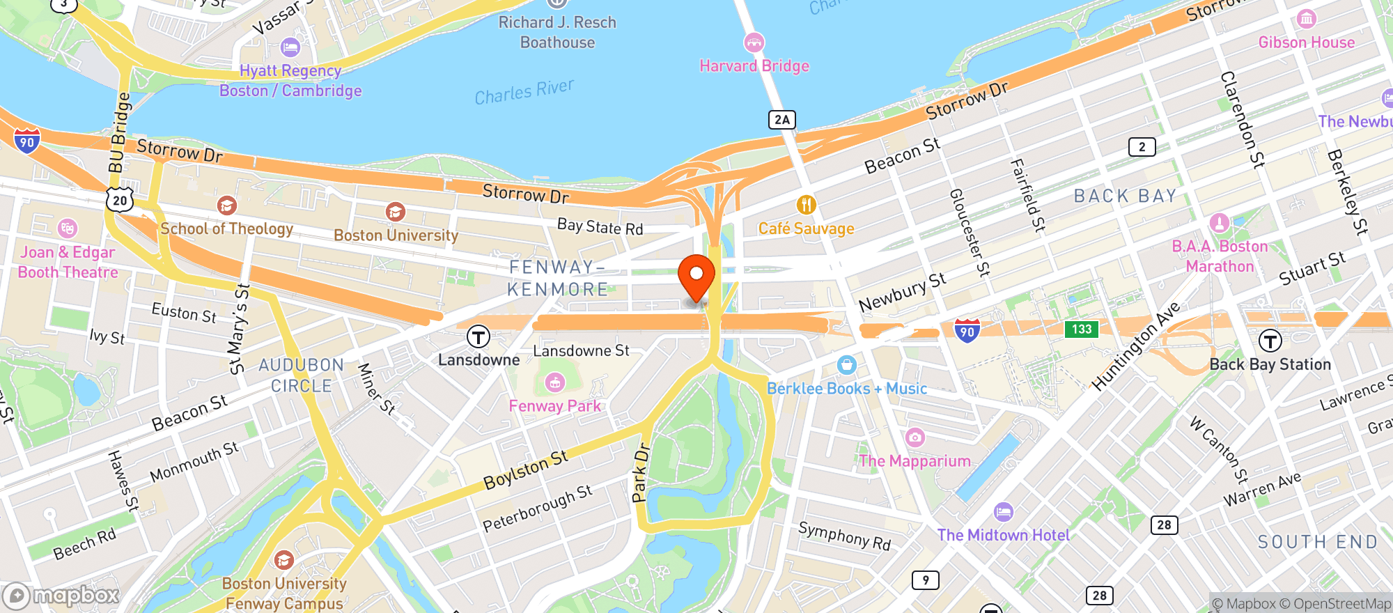 Map showing Bubble Bath Back Bay