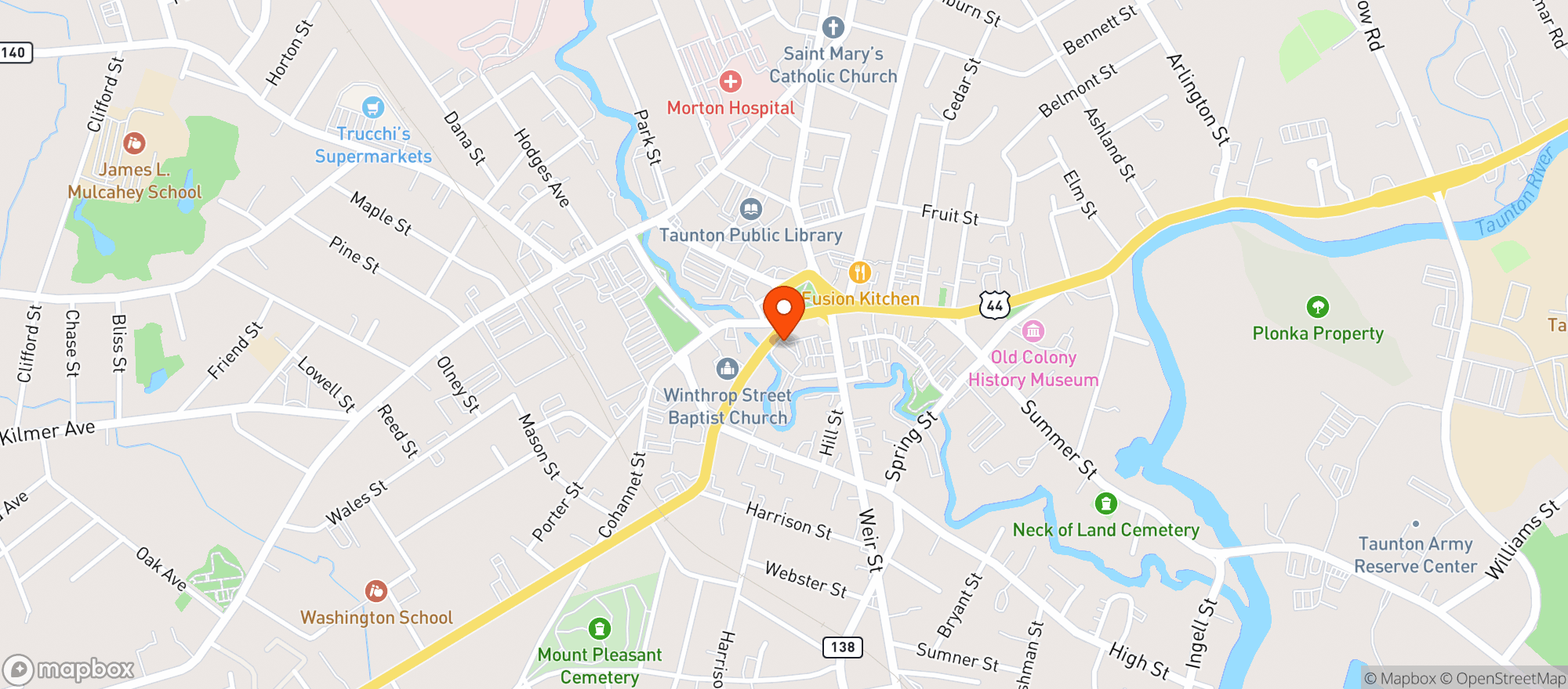 Map showing Target