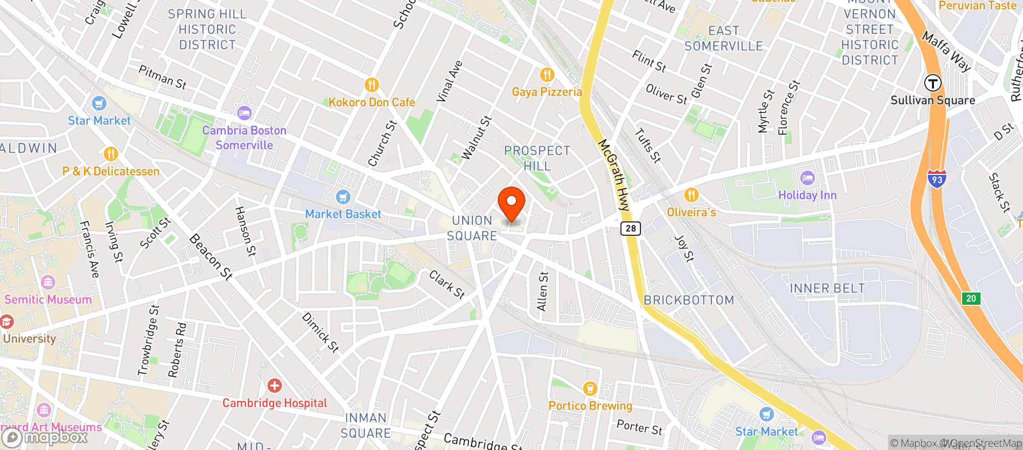 Map showing Bronwyn Restaurant