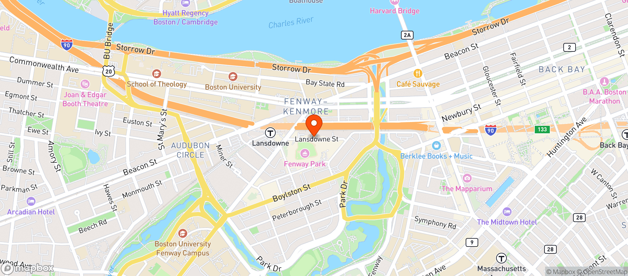 Map showing House Of Blues