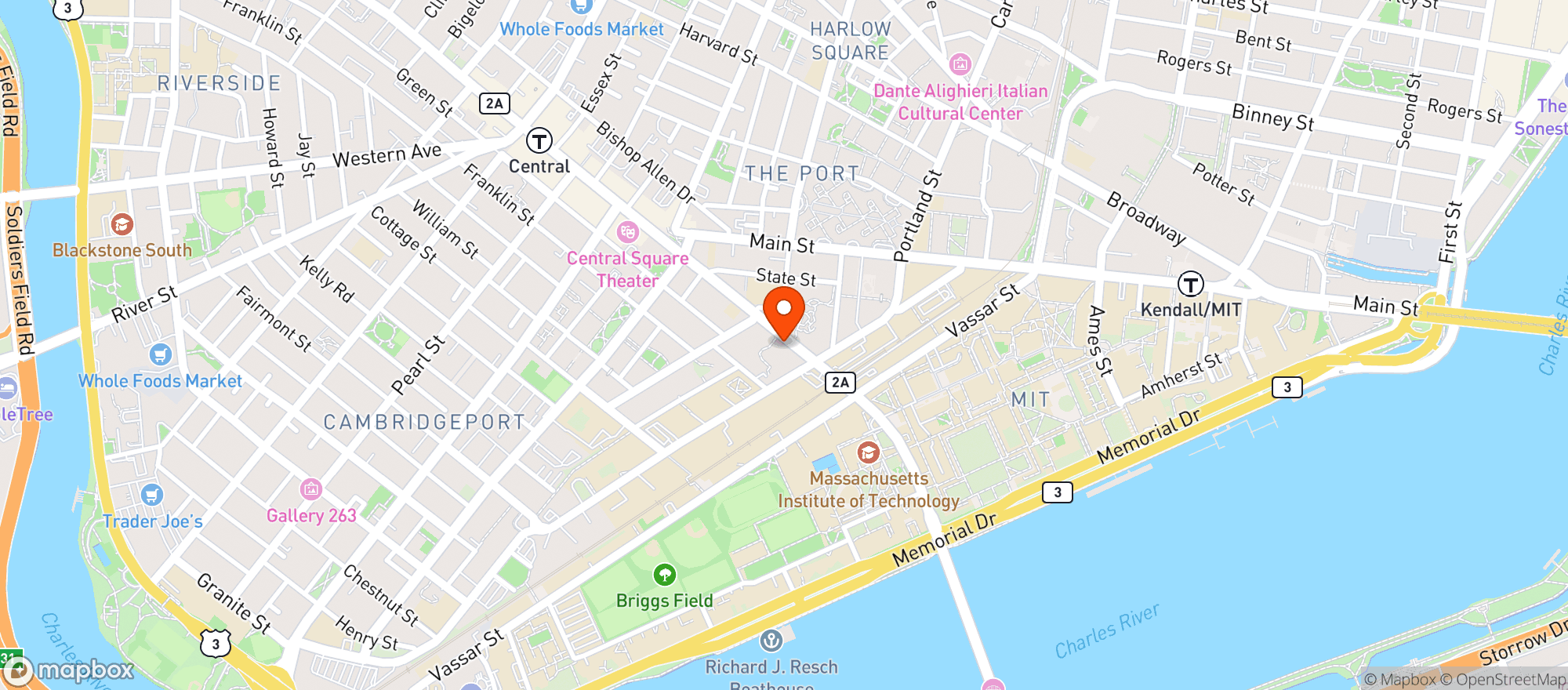 Map showing Social Wines - Cambridge