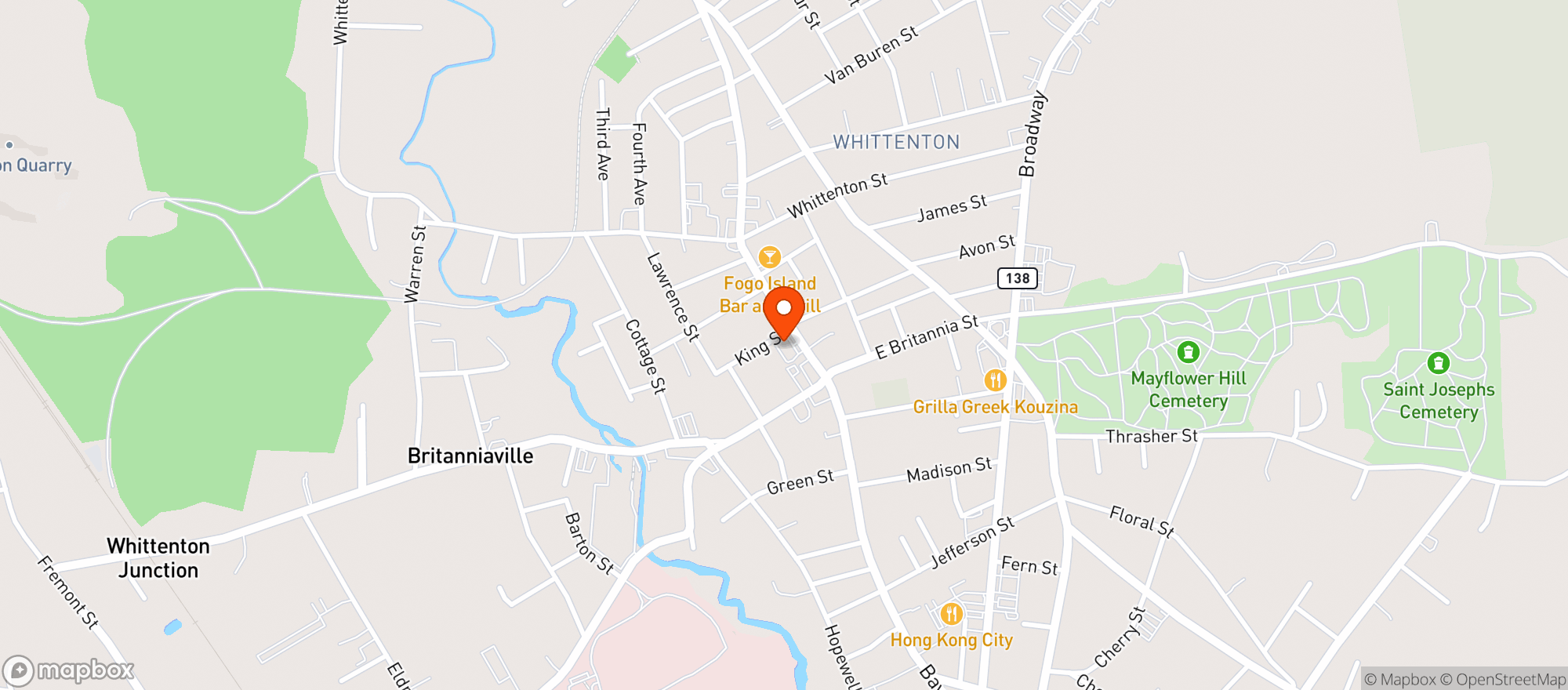 Map showing Regal Liquors
