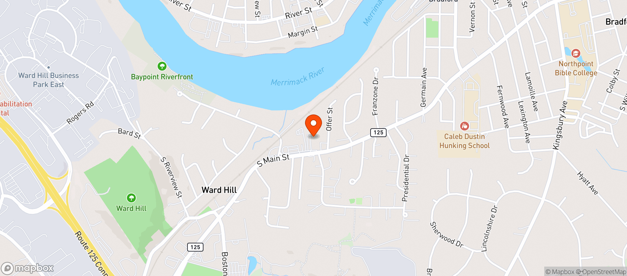 Map showing Academy Liquors