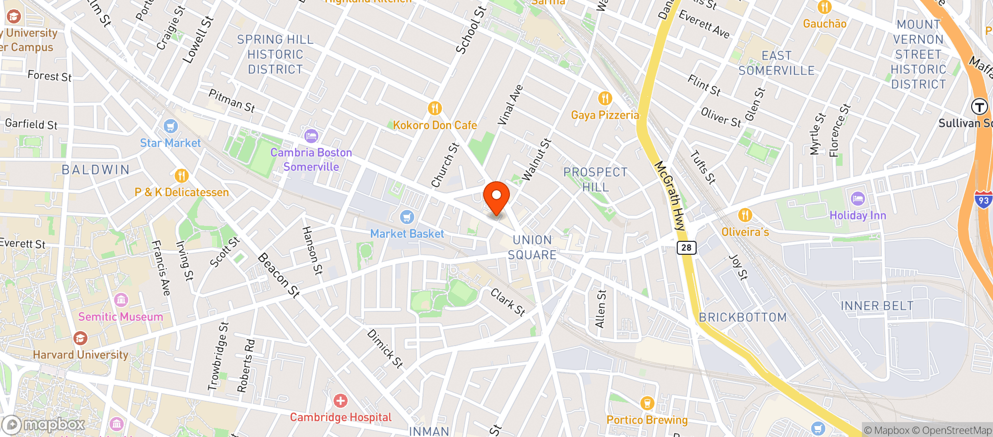 Map showing Jerry's Liquors