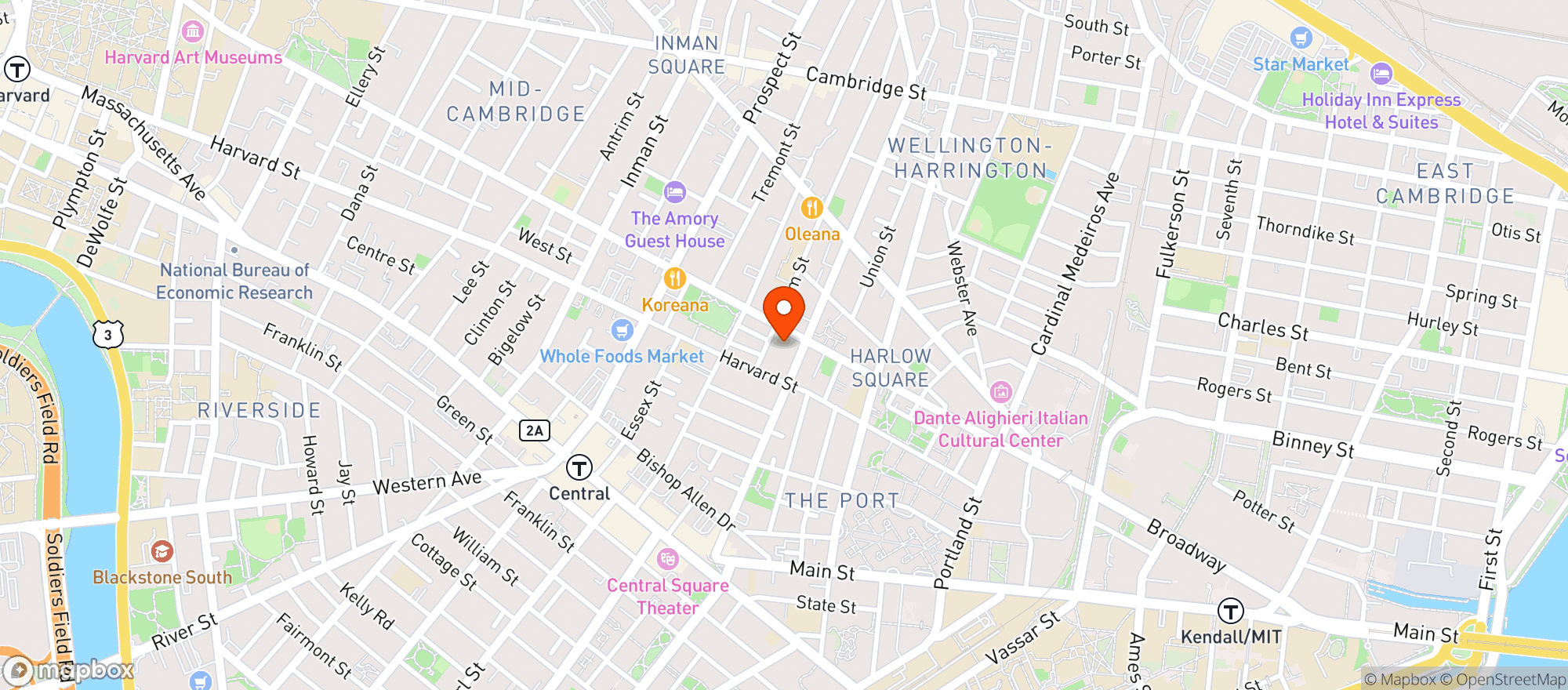 Map showing Lamplightter Brewing Co