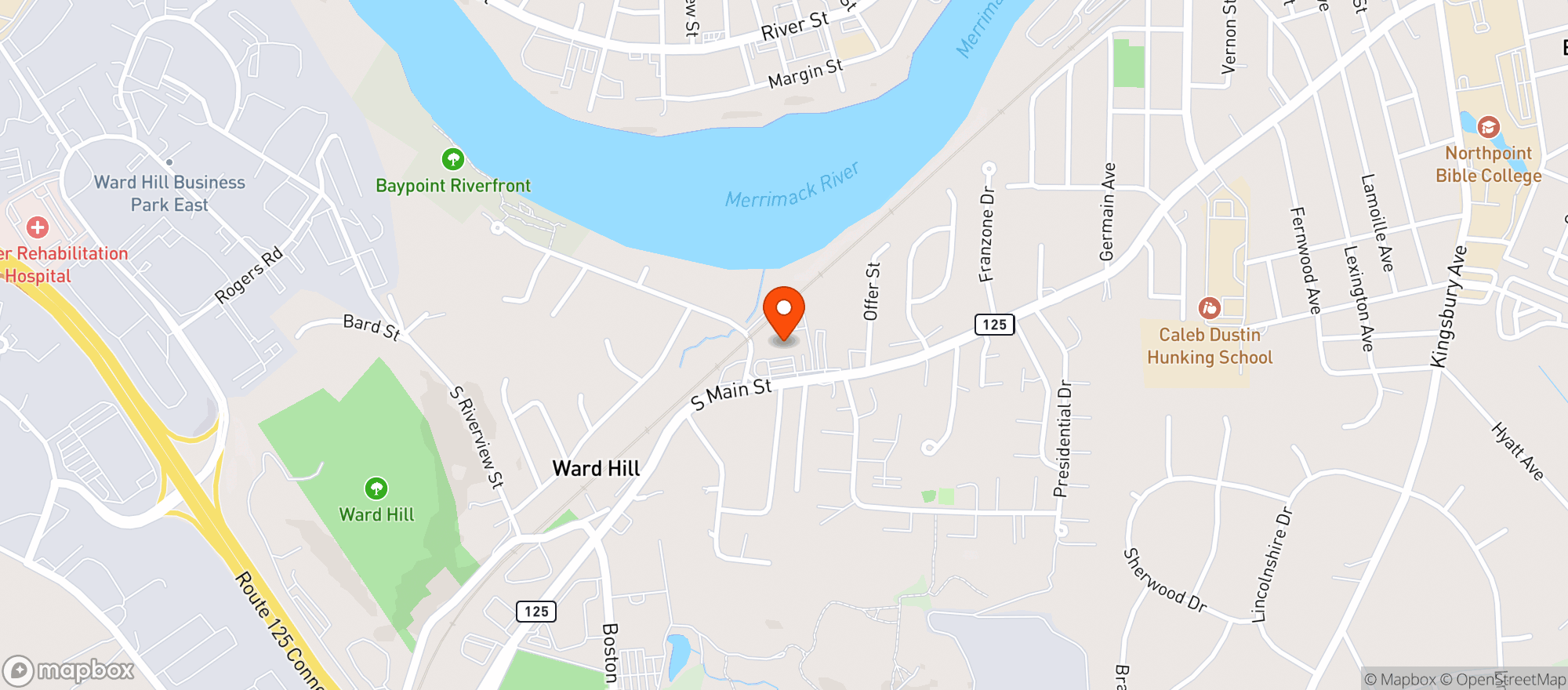 Map showing Wicked Axe