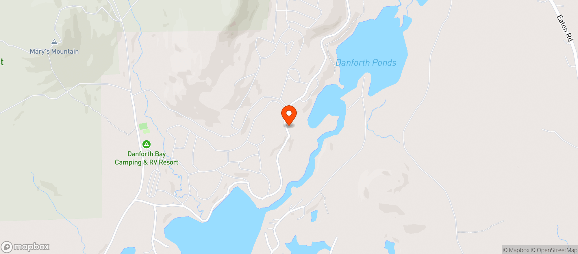 Map showing Bluffs Adult Rv Resort