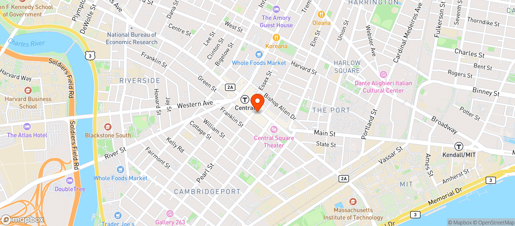 Map showing Target