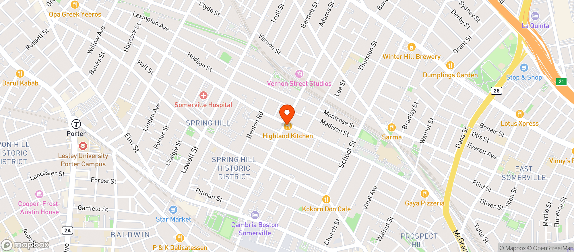 Map showing Get-N-Go Somerville