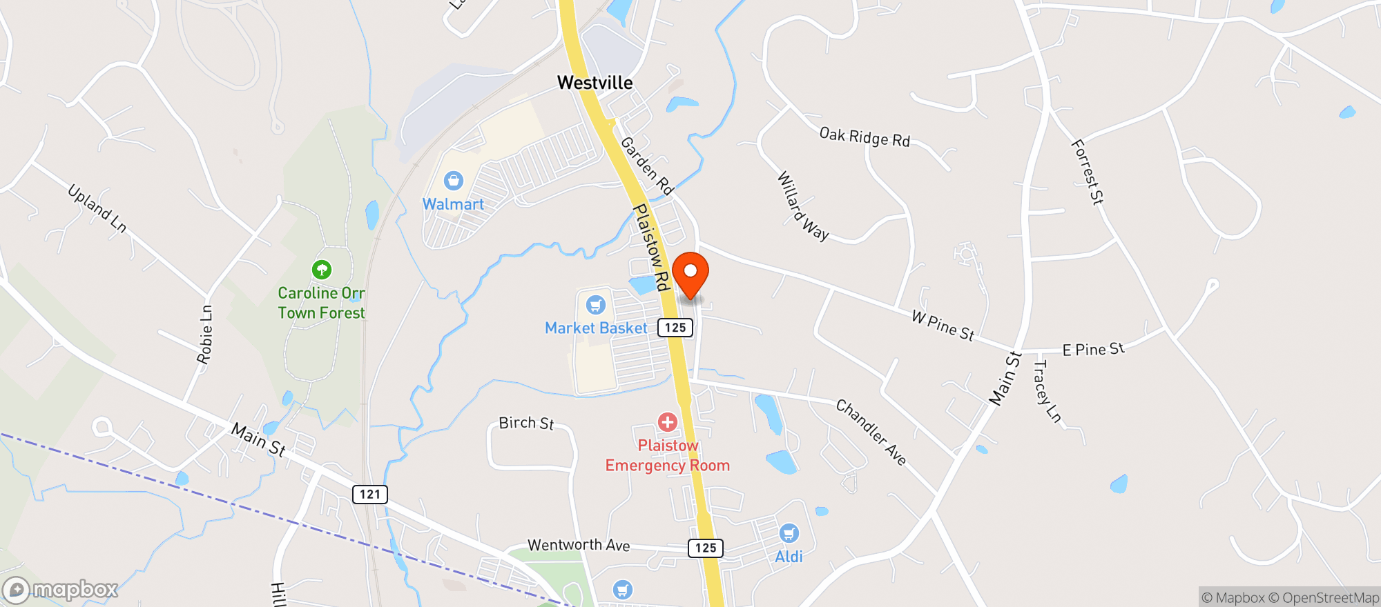 Map showing Smoker Choice Plaistow 2