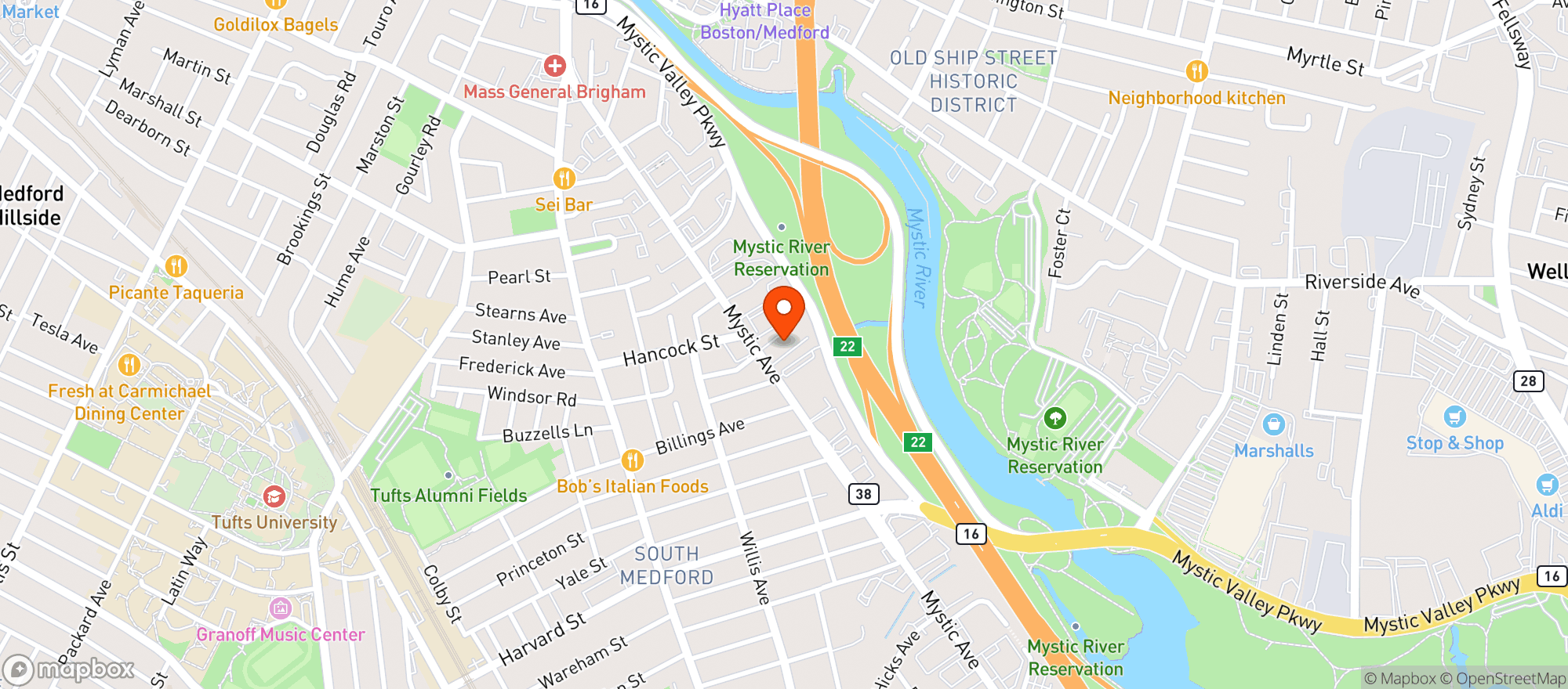 Map showing Hi5: Beverage Dispensary