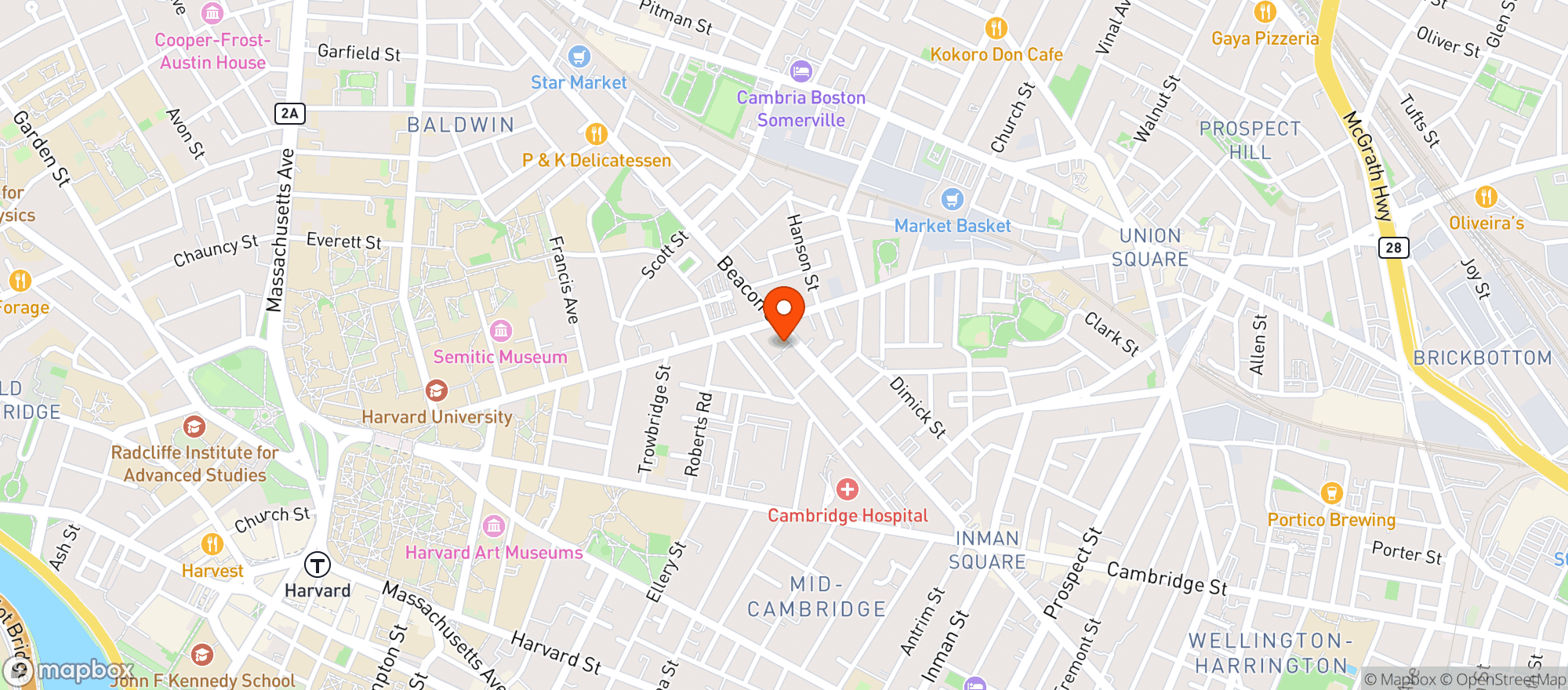 Map showing Cafe Saint-germain